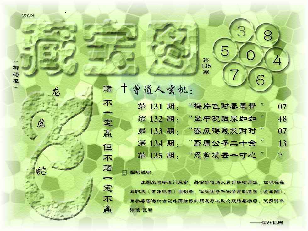 藏宝图第117期